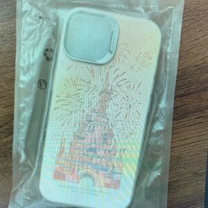 Apple Castle Design Phone Case - White and Pink